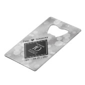 エレガント第10回ティン結婚ズ記念日お祝い クレジットカード栓抜き (正面アングル)