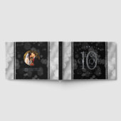 エレガント第10回ティン結婚ズ記念日お祝い ゲストブック (全面)