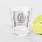 エレガント第10回ティン結婚ズ記念日お祝い ショットグラス (裏面)