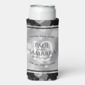 エレガント第10回ティン結婚ズ記念日お祝い スリム缶クーラー (Seltzer正面)