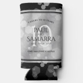 エレガント第10回ティン結婚ズ記念日お祝い スリム缶クーラー (裏面)