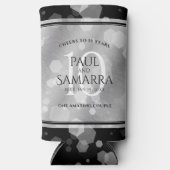 エレガント第10回ティン結婚ズ記念日お祝い スリム缶クーラー (正面)