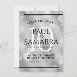 エレガント第10回ティン結婚ズ記念日お祝い セーブザデート