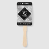 エレガント第10回ティン結婚ズ記念日お祝い ハンドファン (正面)