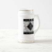 エレガント第10回ティン結婚ズ記念日お祝い ビールジョッキ (正面右)