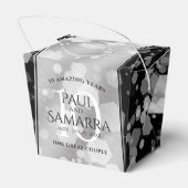 エレガント第10回ティン結婚ズ記念日お祝い フェイバーボックス (裏面サイド)