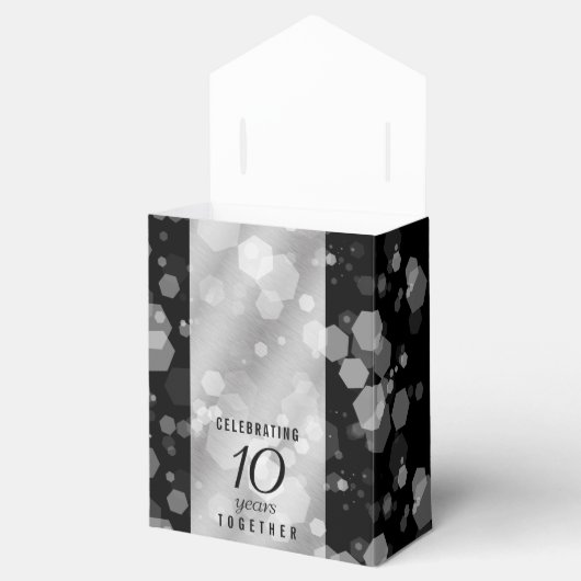 エレガント第10回ティン結婚ズ記念日お祝い フェイバーボックス (オープン)