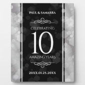 エレガント第10回ティン結婚ズ記念日お祝い フォトプラーク (正面)