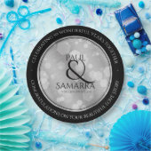 エレガント第10回ティン結婚ズ記念日お祝い ペーパープレート (パーティー)