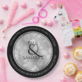 エレガント第10回ティン結婚ズ記念日お祝い ペーパープレート (パーティー)