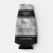 エレガント第10回ティン結婚ズ記念日お祝い ボトルクーラー (正面)