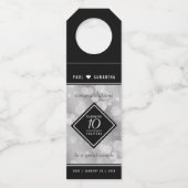 エレガント第10回ティン結婚ズ記念日お祝い ボトルネックタグ (裏面)