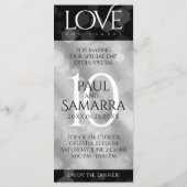 エレガント第10回ティン結婚ズ記念日お祝い メニュー (裏面)