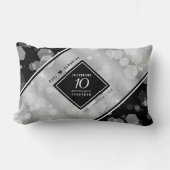 エレガント第10回ティン結婚ズ記念日お祝い ランバークッション (正面)