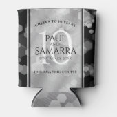 エレガント第10回ティン結婚ズ記念日お祝い 缶クーラー (正面)