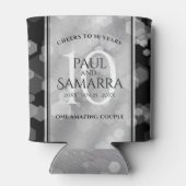 エレガント第10回ティン結婚ズ記念日お祝い 缶クーラー (裏面)