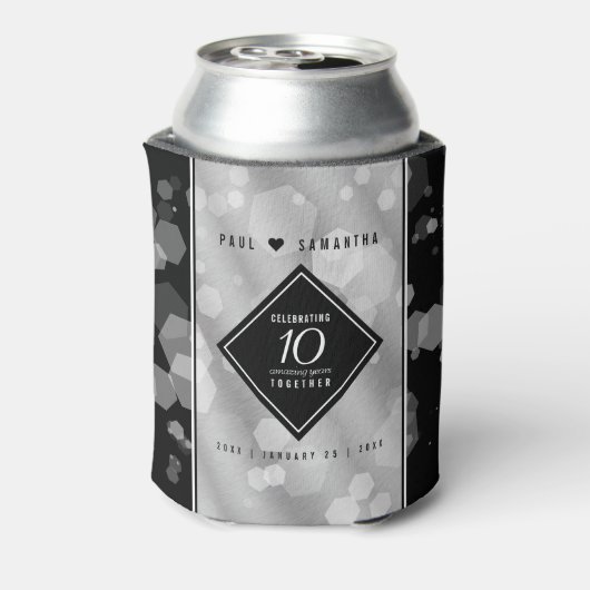 エレガント第10回ティン結婚ズ記念日お祝い 缶クーラー (缶裏面)