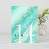 エレガント第11回44ターコイズ結婚記念日 招待状 (スタンド正面)