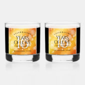 エレガント第16回ゴールデン・トパ結婚ス記念日 ウイスキーグラス (裏面)