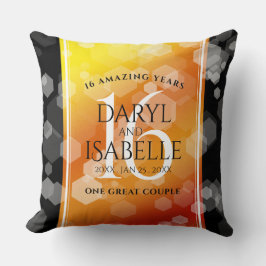 エレガント第16回ゴールデン・トパ結婚ス記念日 クッション