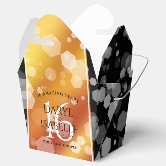 エレガント第16回ゴールデン・トパ結婚ス記念日 フェイバーボックス (オープン)