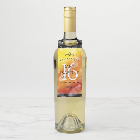 エレガント第16回ゴールデン・トパ結婚ス記念日 ボトルネックタグ (ボトル)