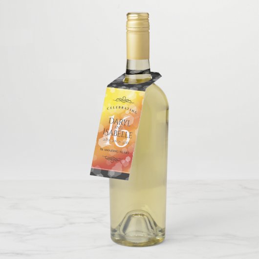 エレガント第16回ゴールデン・トパ結婚ス記念日 ボトルネックタグ (アングル)