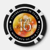 エレガント第16回ゴールデン・トパ結婚ス記念日 ポーカーチップ (裏面)