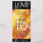 エレガント第16回ゴールデン・トパ結婚ス記念日 メニュー (裏面)