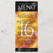エレガント第16回ゴールデン・トパ結婚ス記念日 メニュー (正面)