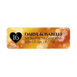 エレガント第16回ゴールデン・トパ結婚ス記念日 ラベル