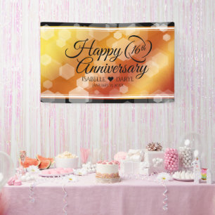エレガント第16回ゴールデン・トパ結婚ス記念日 横断幕