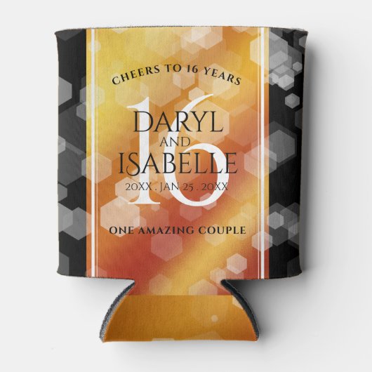 エレガント第16回ゴールデン・トパ結婚ス記念日 缶クーラー (正面)