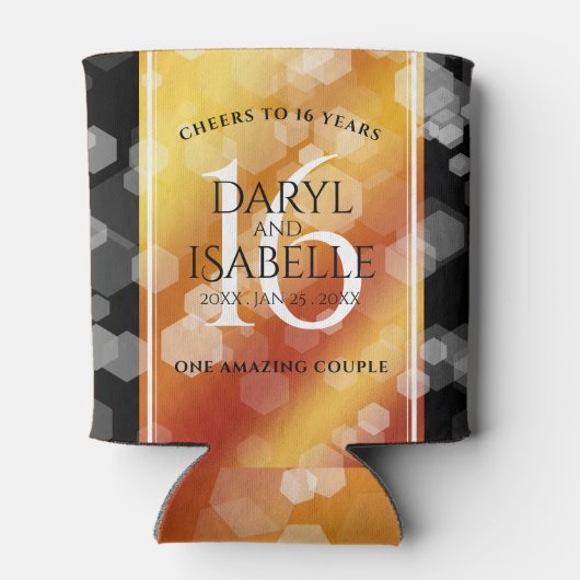 エレガント第16回ゴールデン・トパ結婚ス記念日 缶クーラー (裏面)