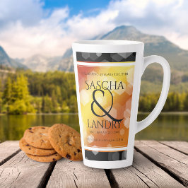 エレガント第16回23回トパーズ結婚記念日 カフェラテマグ