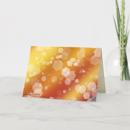 エレガント第16回23回トパーズ結婚記念日 サンキューカード (裏面)