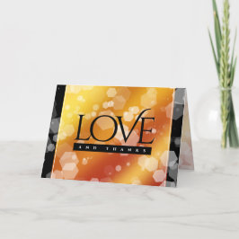 エレガント第16回23回トパーズ結婚記念日 サンキューカード