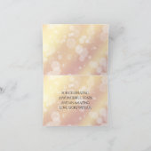 エレガント第16回23回トパーズ結婚記念日 サンキューカード (内部)