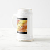 エレガント第16回23回トパーズ結婚記念日 ビールジョッキ (正面左)