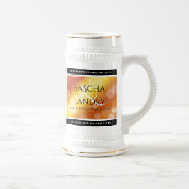 エレガント第16回23回トパーズ結婚記念日 ビールジョッキ