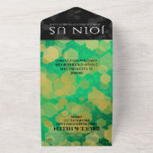 エレガント第19回ジェイド結婚記念日お祝い オールインワン招待状 (外側)