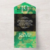 エレガント第19回ジェイド結婚記念日お祝い オールインワン招待状 (内側)