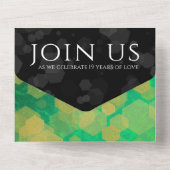 エレガント第19回ジェイド結婚記念日お祝い オールインワン招待状 (裏面)