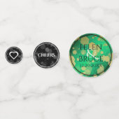 エレガント第19回ジェイド結婚記念日お祝い コンフェッティ (裏面)