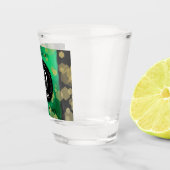 エレガント第19回ジェイド結婚記念日お祝い ショットグラス (右)