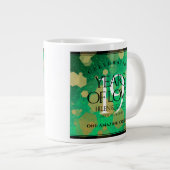 エレガント第19回ジェイド結婚記念日お祝い ジャンボコーヒーマグカップ (正面右)