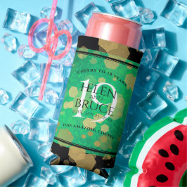 エレガント第19回ジェイド結婚記念日お祝い スリム缶クーラー