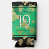 エレガント第19回ジェイド結婚記念日お祝い スリム缶クーラー (裏面)