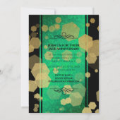 エレガント第19回ジェイド結婚記念日お祝い 招待状 (裏面)