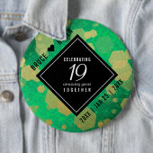 エレガント第19回ジェイド結婚記念日お祝い 缶バッジ (インサイチュ)